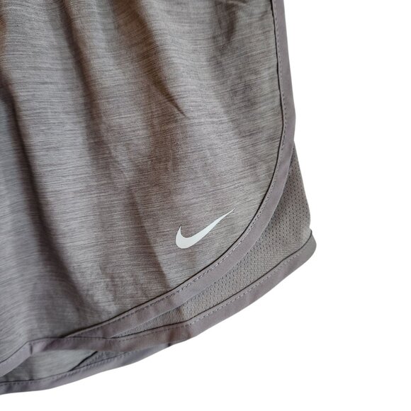 Nike Shorts Women's Small Gray Grey Lined Dri Fit Tempo Mid Rise 3" Inseam NEW - Picture 2 of 10